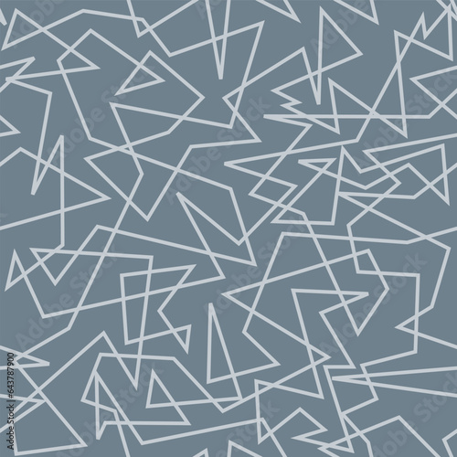 Abstract geometric pattern - chaotic lines seamless texture