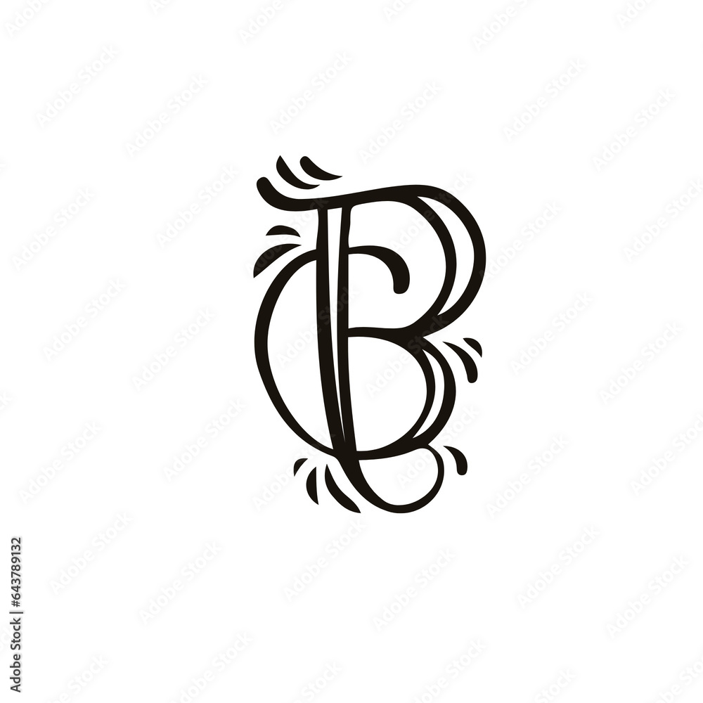 Obraz premium abstract floral ornamvector, design, floral, flower, pattern, illustration, art, ornament, tattoo, element, decoration, frame, swirl, ornate, tribal, bird, leaf, black, nature, shape, symbol, vintaent
