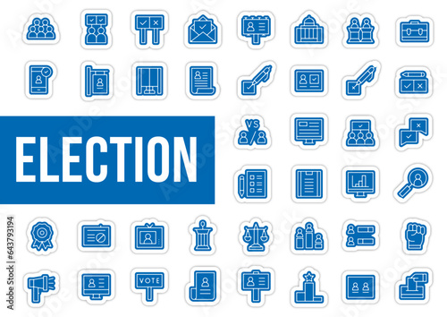 Icones et pictogrammes election vote et décision
