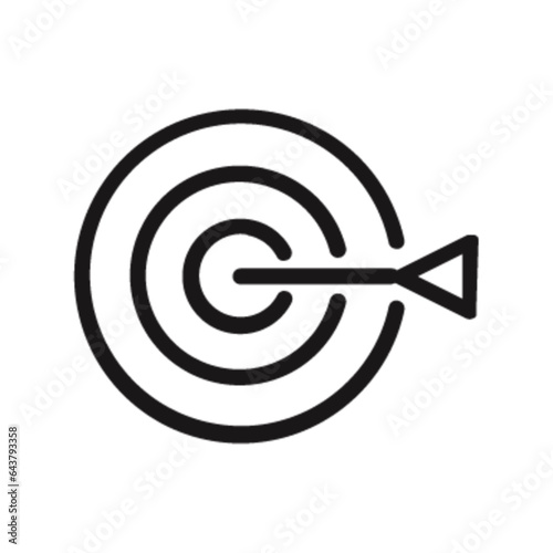 Pictogramme icones et logo cible objectif gras