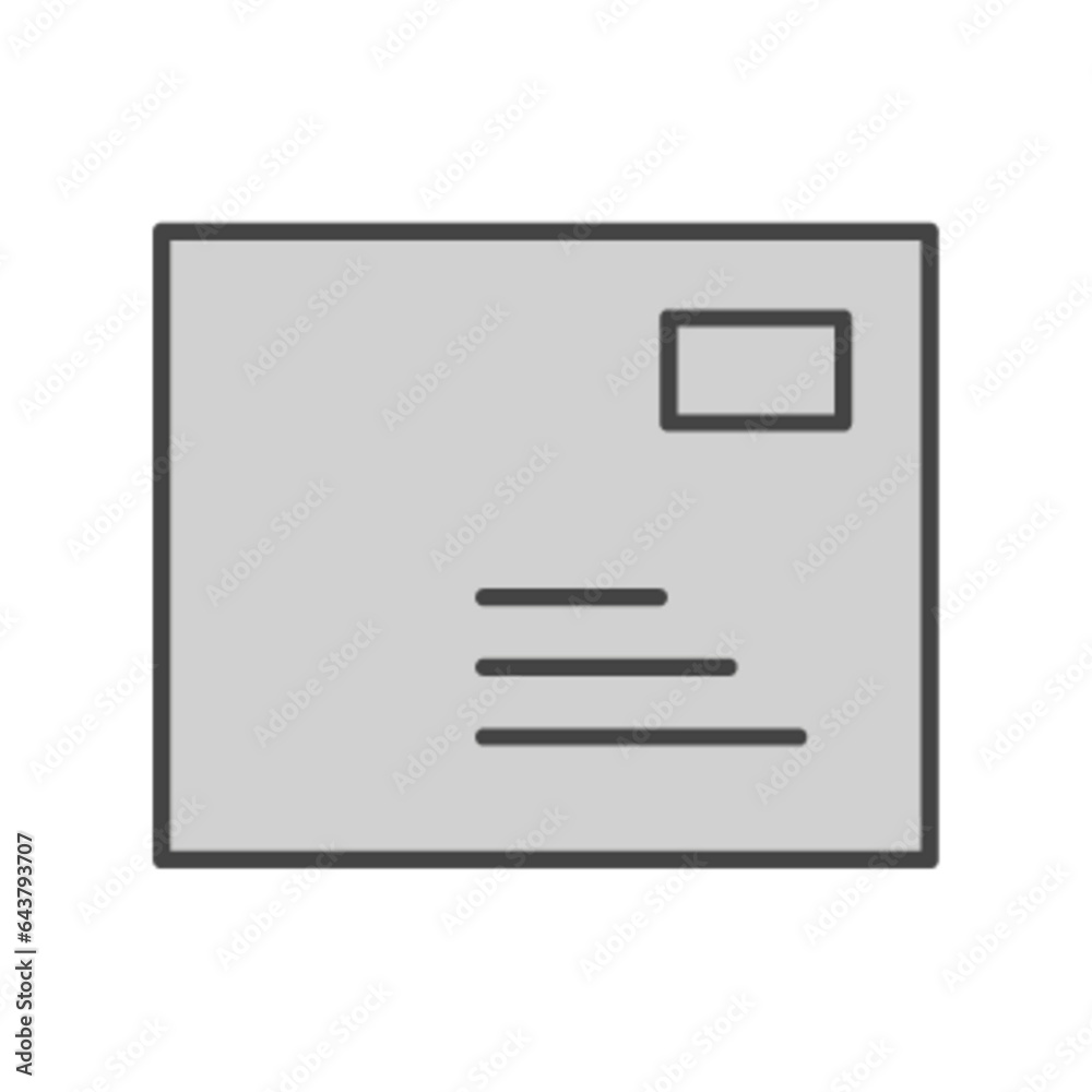 Pictogramme icones et logo courrier mail enveloppe gris Pictogramme icones et logo courrier mail enveloppe gris