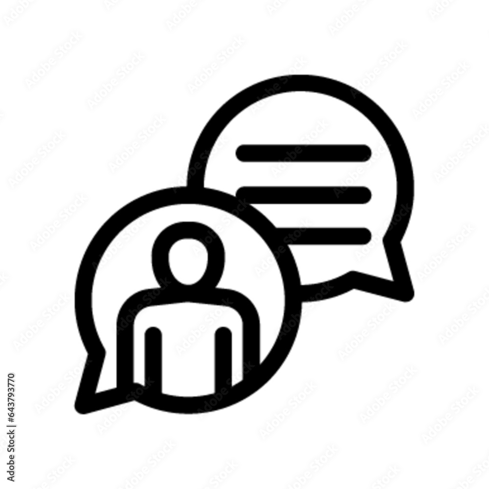 Pictogramme icones et logo echange message profil gras Pictogramme icones et logo echange message profil gras