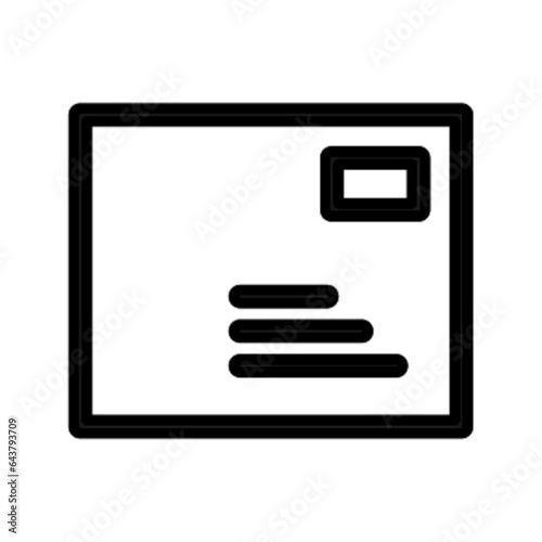 Pictogramme icones et logo courrier mail enveloppe gras