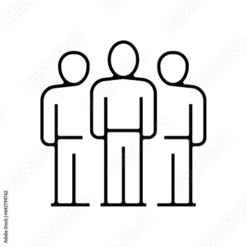 Pictogramme icones et logo equipe travail groupe