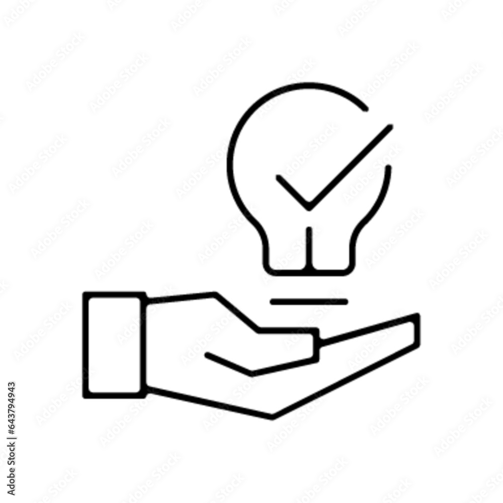 Pictogramme icones et logo idee travail Stock Vector | Adobe Stock