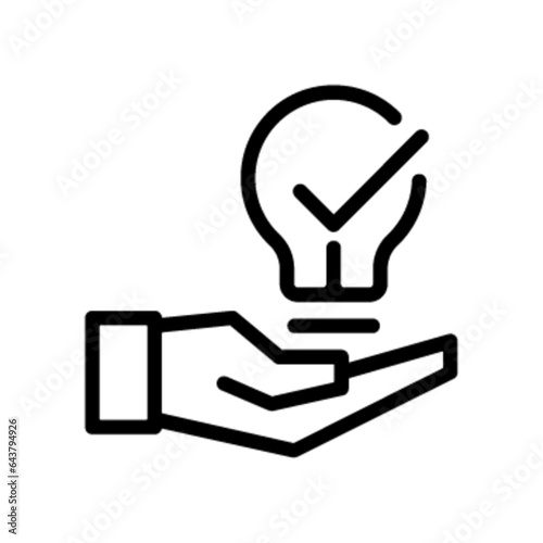 Pictogramme icones et logo idee travail gras