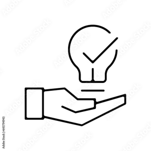 Pictogramme icones et logo idee travail