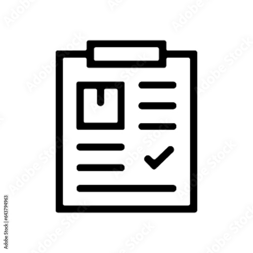 Pictogramme icones et logo liste a cocher gras