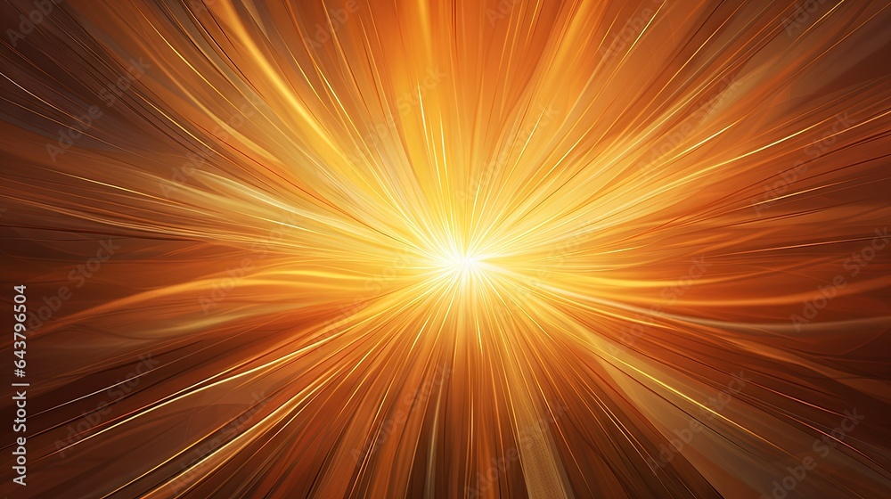 Obraz premium an orange and yellow background with a star burst in the center. generative ai