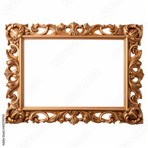 Fondo con detalle y textura de marco ornamental de tonos marron claro