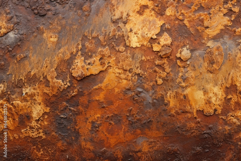 macro view of the surface of a rusty iron sheet macro view of the surface of a rusty iron sheet