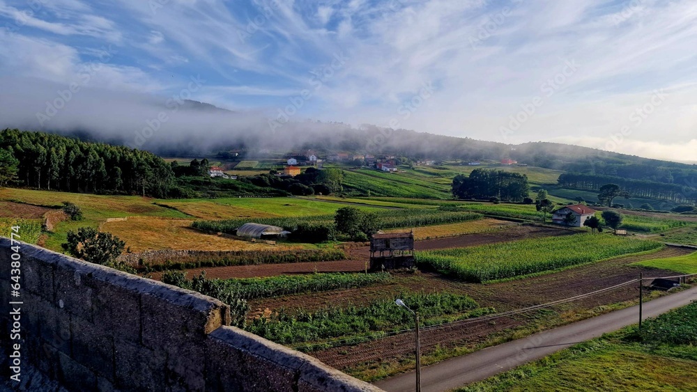 Paraje rural de Galicia en Finisterre