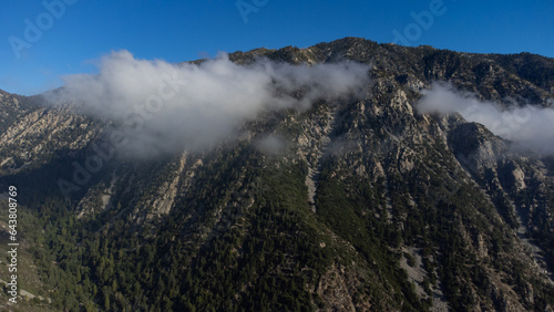 Clouds over Mount Baldy, Angeles National Forest, San Gabriel Mountains