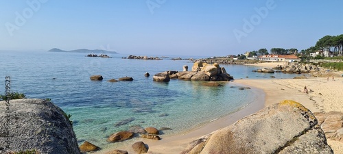 Playa de San Vicente do mar en O Grove, Galicia