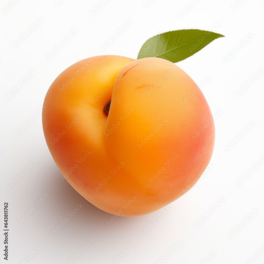 Photo of Apricot isolated on a white background Photo of Apricot isolated on a white background