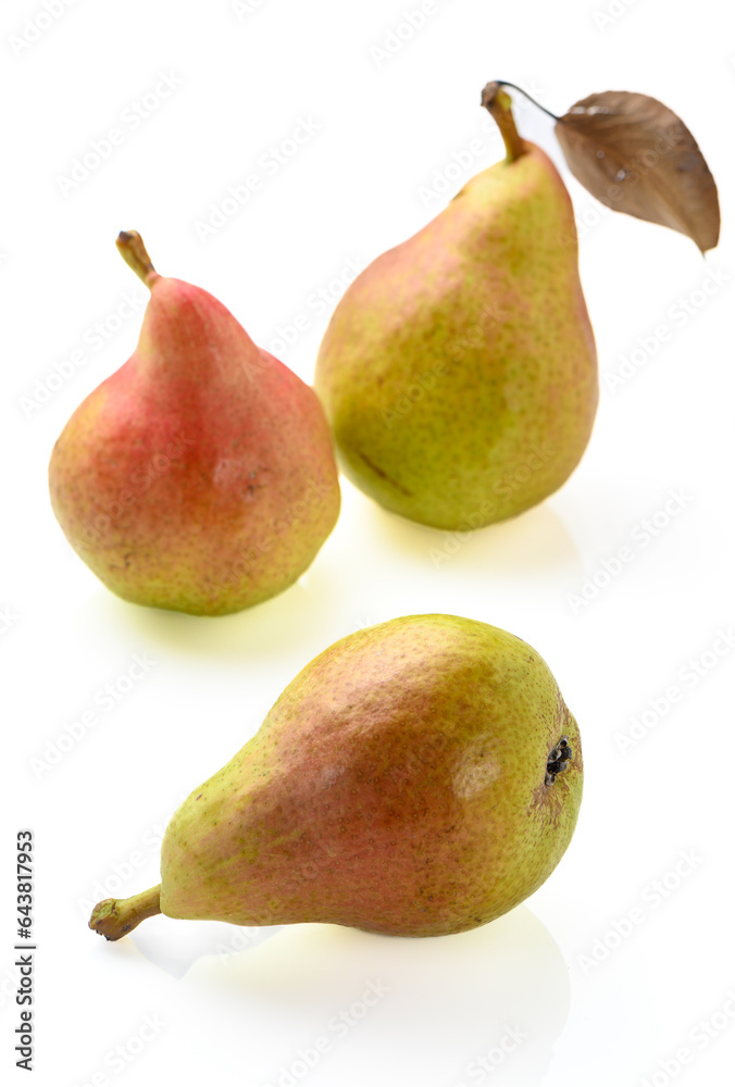 fresh pears on white background studio shot 2 fresh pears on white background studio shot 2