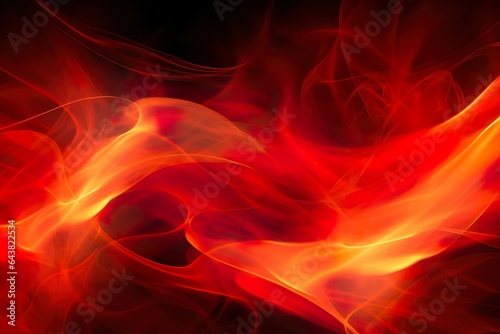 Abstract Fire Waves Background  Captivating and Energetic   Generative AI
