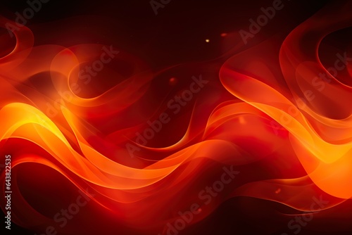 Abstract Fire Waves Background, Captivating and Energetic | Generative AI