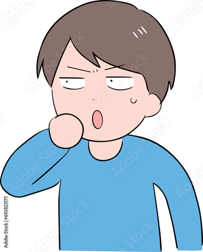 動揺する男性