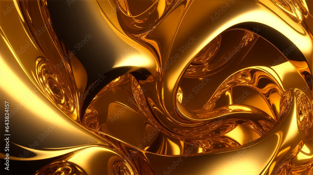Abstract background with gold