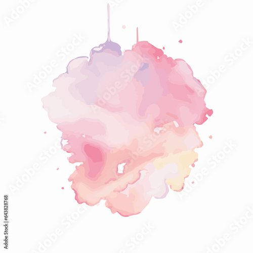 vector Soft watercolor splash stain background