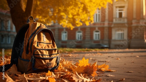 back to school in autumn