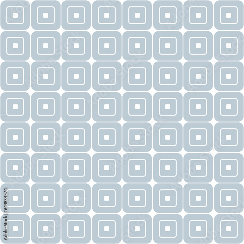 Seamless geometric vector pattern. Abstract background. Simple square elements. Modern repeat figures. Great for backdrop decoration and adding creative designs. Gray and white.