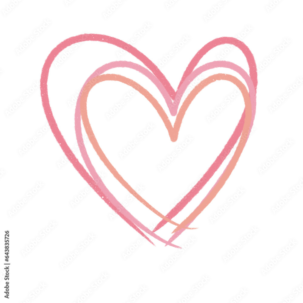 Cute heart hand drawn Cute heart hand drawn