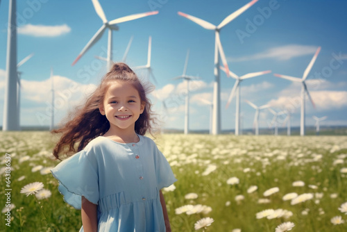 "子供たちの笑顔: 綺麗な自然環境でのエコエネルギー教育"