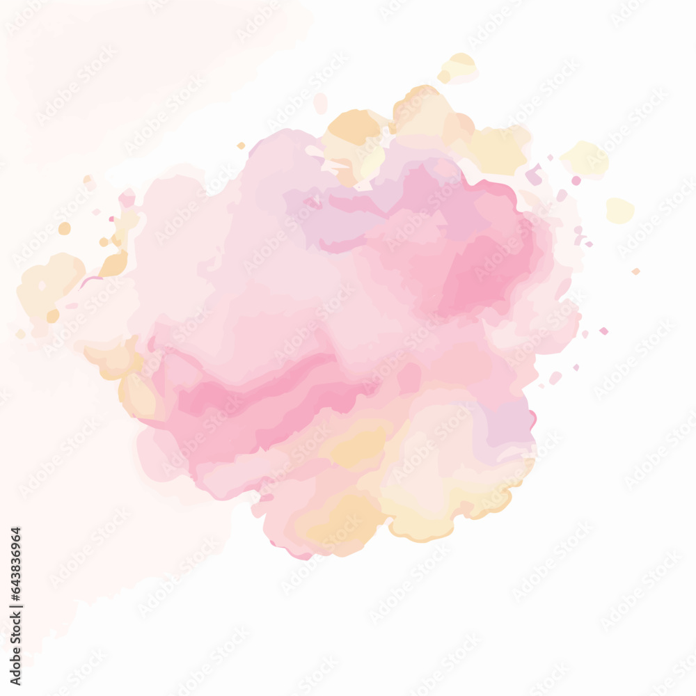 vector Soft watercolor splash stain background