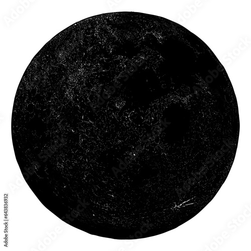 new moon hand drawing vector isolated on background.