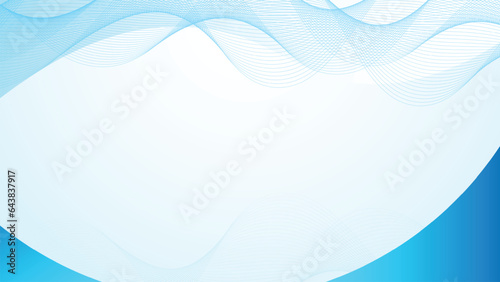 Abstract blue background with Line Waves