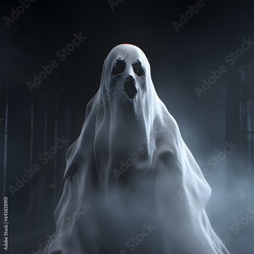 scary halloween ghost (ai generated)