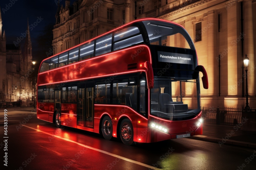 Next-Gen Commuting: A Futuristic Twist on London's Classic Bus
