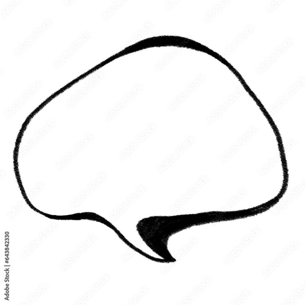 Speech bubble, Hand Drawn Speech bubble, Hand Drawn