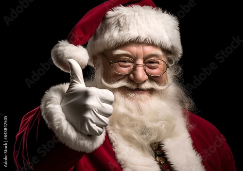 Santa s thumbs up  generative ai.