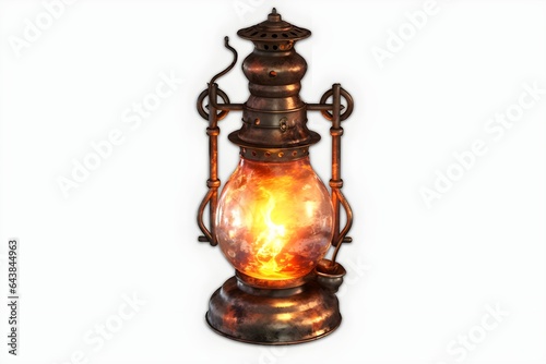 lantern on white background