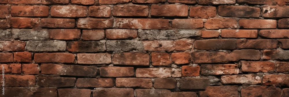 Ancient Brick Creative Abstract Photorealistic Texture. Screen Wallpaper. Digiral Art. Abstract Bright Surface Background. Ai Generated Vibrant Texture Pattern.