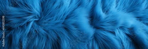 Blue Fur Creative Abstract Photorealistic Texture. Screen Wallpaper. Digiral Art. Abstract Bright Surface Background. Ai Generated Vibrant Texture Pattern.