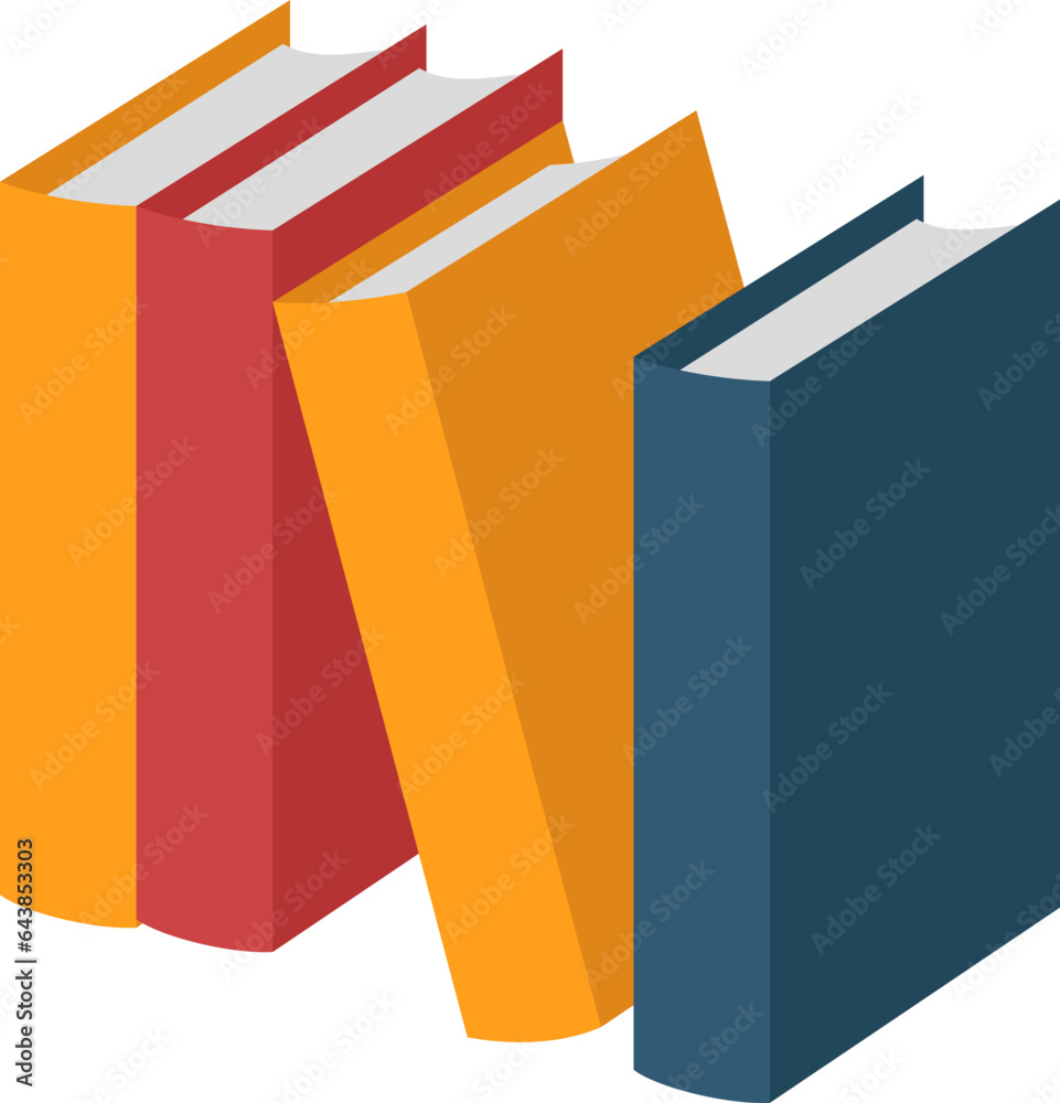 Simple Cute Book Illustration