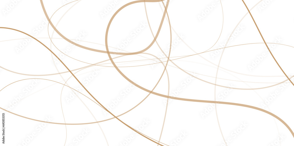 Seamless pattern with abstract lines. Abstract background with gold waves. Luxury paper cut background, golden pattern, halftone gradients, cover template, geometric shapes, modern minimal banner.