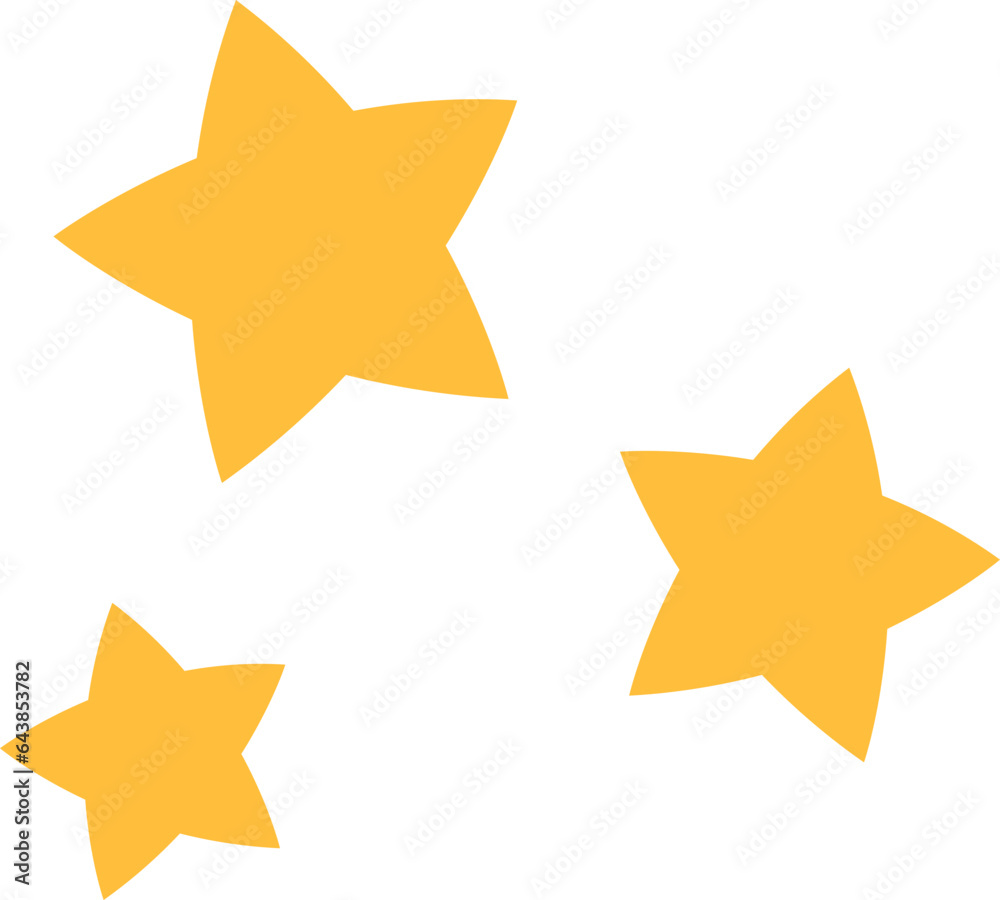 Obraz premium Cute Stars Illustration