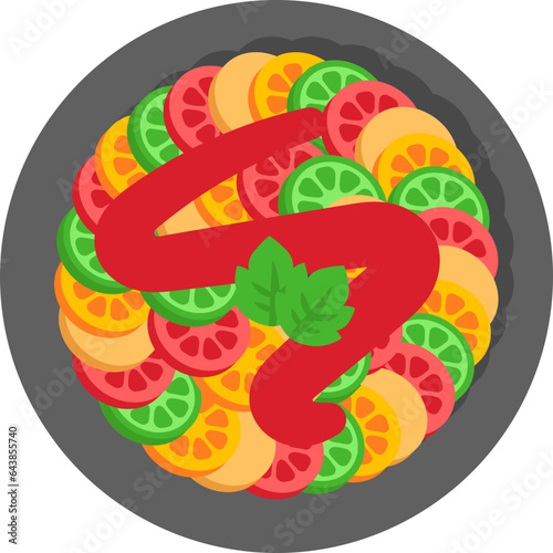 Ratatouille in a Plate