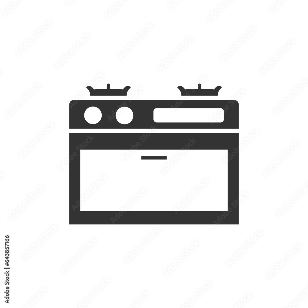 Stove icon silhouette design template isolated Stove icon silhouette design template isolated