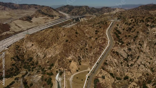Los Angeles Aqueduct Cascades, Sylmar, San Fernando Valley, Los Angeles County