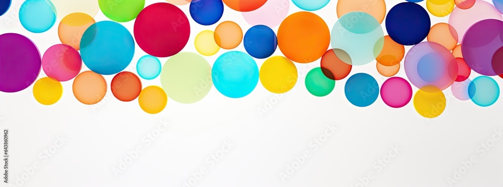 rainbow circles in different colors, in the style of contemporary candy-coated, abstraction rainbow circles in different colors, in the style of contemporary candy-coated, abstraction