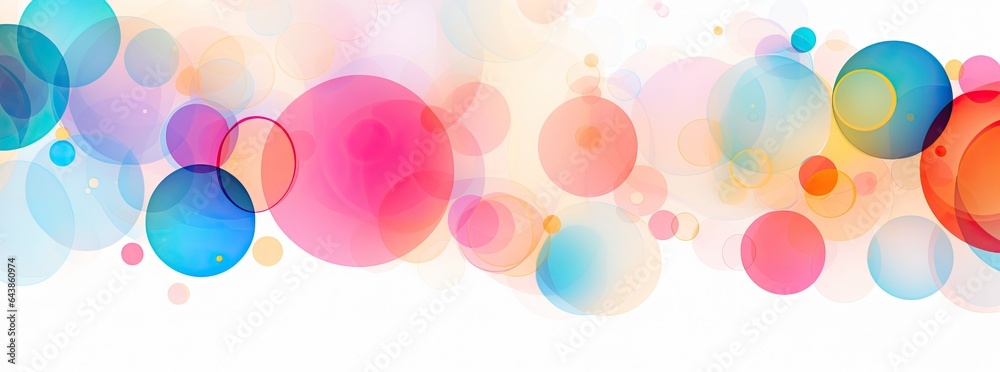 rainbow circles in different colors, in the style of contemporary candy-coated, abstraction rainbow circles in different colors, in the style of contemporary candy-coated, abstraction