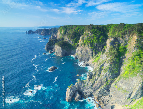 Rias coast of Kitayamazaki, Japan,Iwate prefecture,Tanohata, Iwate photo
