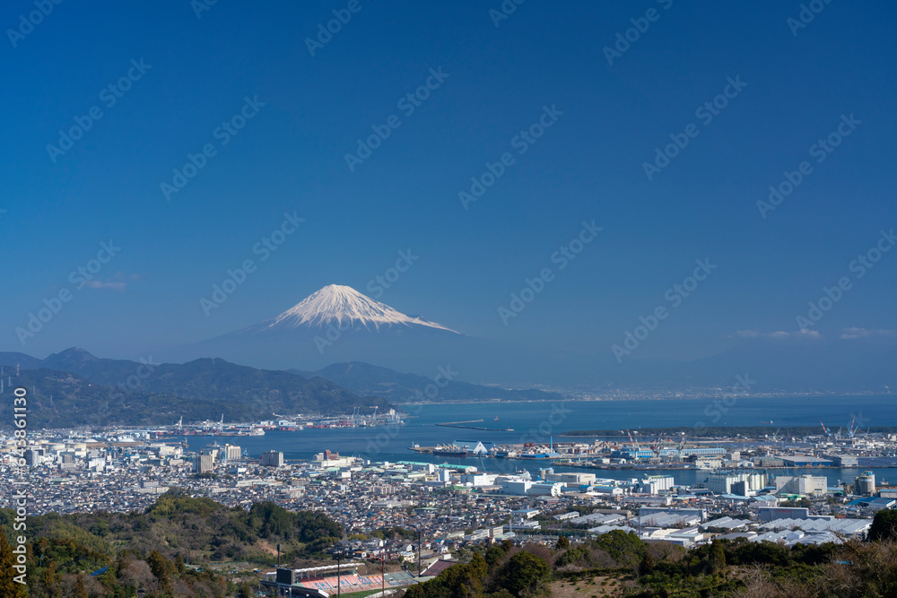 Mt. Fuji and Shimizu Port, Japan,Shizuoka Prefecture,Shizuoka, Shizuoka Mt. Fuji and Shimizu Port, Japan,Shizuoka Prefecture,Shizuoka, Shizuoka