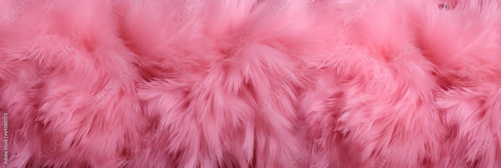Pink Fur Creative Abstract Photorealistic Texture. Screen Wallpaper. Digiral Art. Abstract Bright Surface Background. Ai Generated Vibrant Texture Pattern.